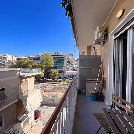 Wsd Cozy 2bd With Balcony Near Attiki Metro Apartment *